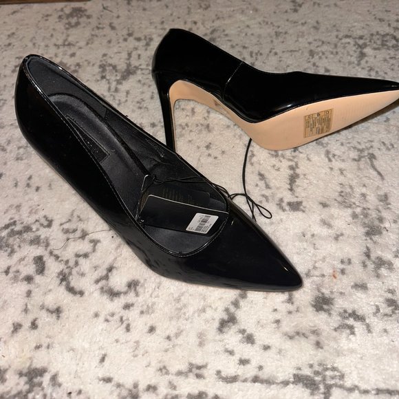Black Patent 4" heels, Forever 21, NWT, size 10 - Picture 3 of 6